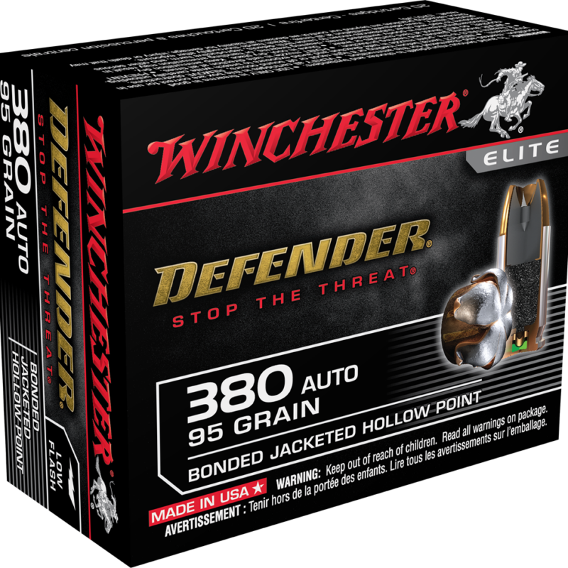 WINCHESTER SPRME 380ACP 95GR JHP