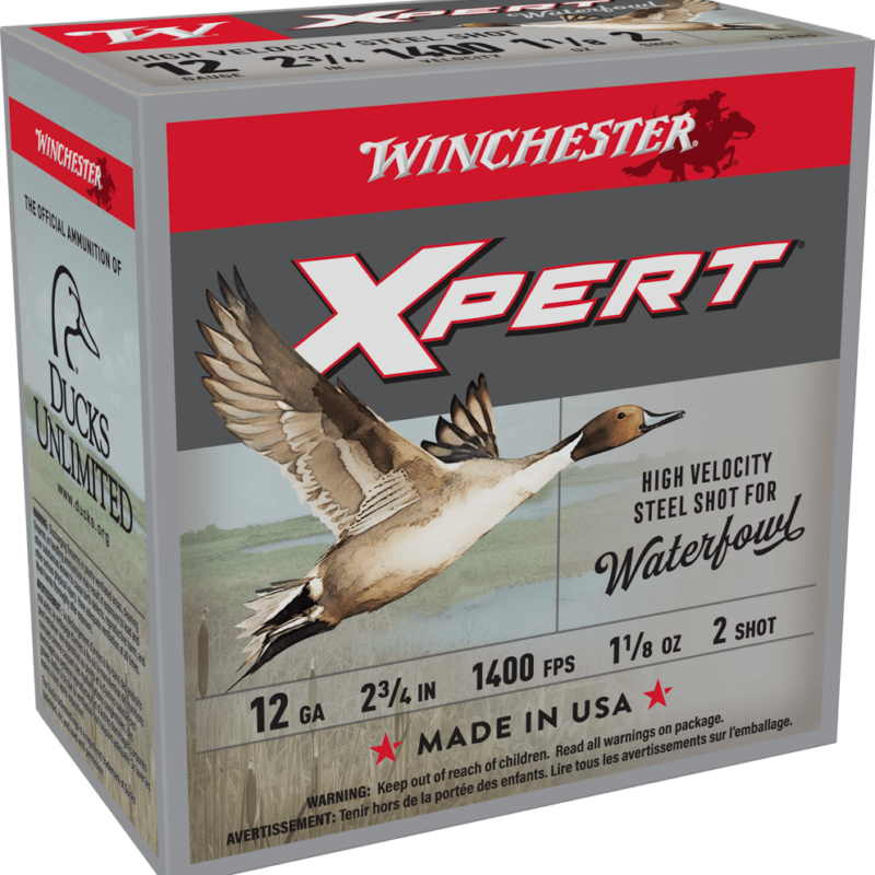 WINCHESTER SUPER X XPERT H.V. STEEL 12GA 2.75" 1-1/8OZ #2 25RDS BX 250RD CASE