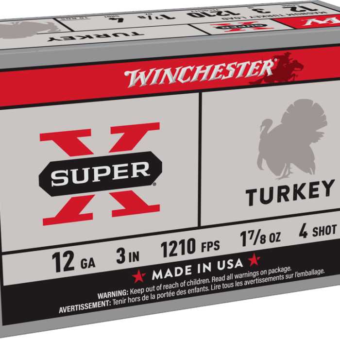 WINCHESTER SUPER X TURKEY 12GA 3" 1-7/8OZ #4 1210FPS 10RDS BX 100RD CASE