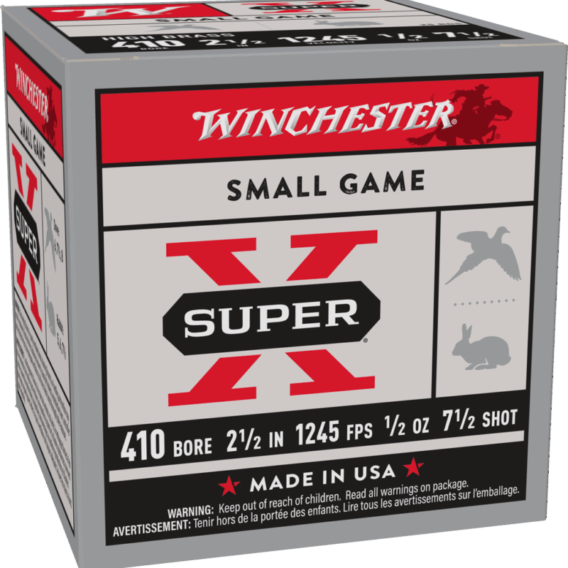 WINCHESTER SPR-X HB GL 410 21/2 7.5 25RD BX 250RD CASE