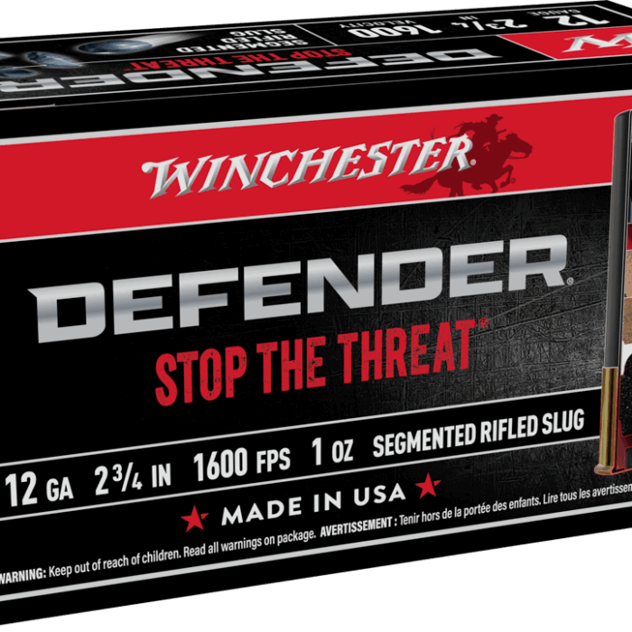 WINCHESTER DEFENDER 12G 2 3/4" 1OZ SLUG 10RD BX 100RD CASE