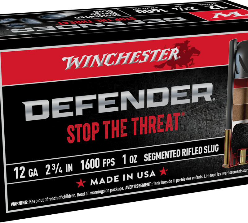 WINCHESTER DEFENDER 12G 2 3/4" 1OZ SLUG 10RD BX 100RD CASE