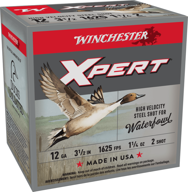 WINCHESTER XPRT STL 12G 3.5" #2 HV WTRFWL 1-1/4OZ 25/250