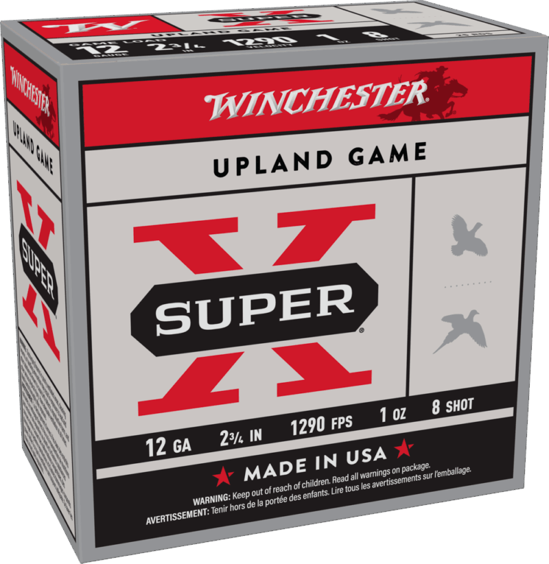 WINCHESTER SUPER X UPLAND12GA 2-3/4" 1OZ #8 25RDS