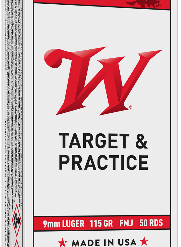 WINCHESTER USA 9MM 115GR FMJ 50RD BX 500RD CASE