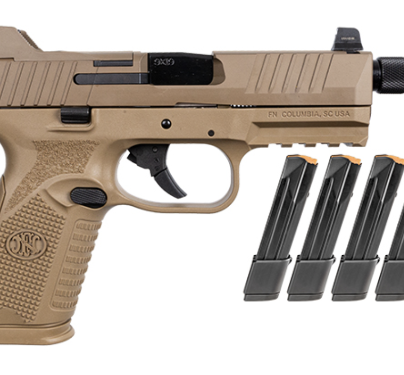 FN 509 M TACTICAL BUNDLE FDE 9MM 4.5" 1-15RD 4-24RD MAGS