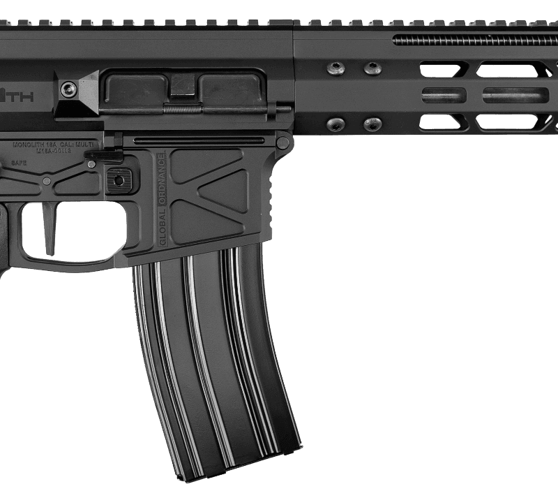 GLOBAL ORDNANCE MONOLITH 16" RFL 5.56 KEYMOD / MODULAR STK / BLK