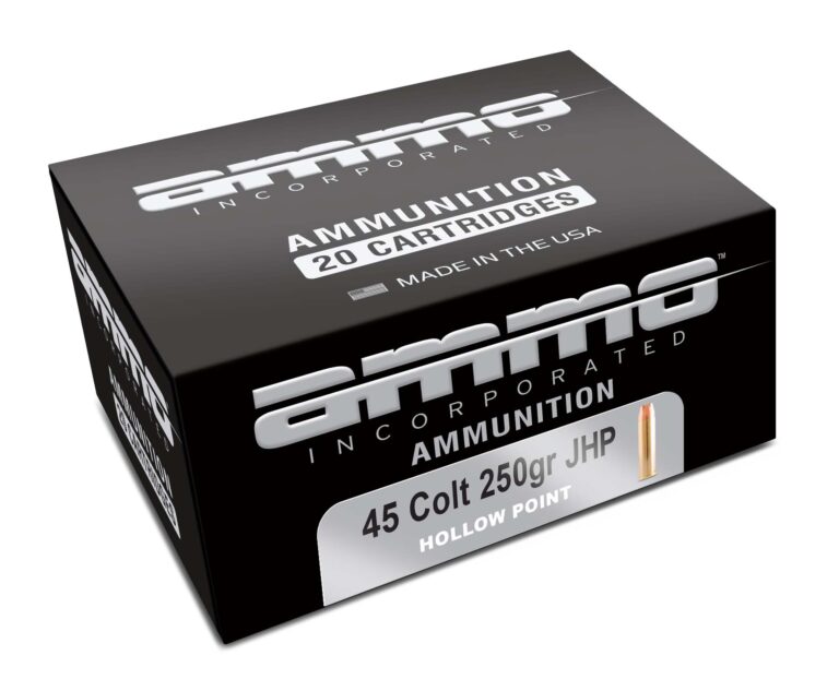 AMMO INC 45 COLT 250GR JHP 20RD BOX 200 CASE