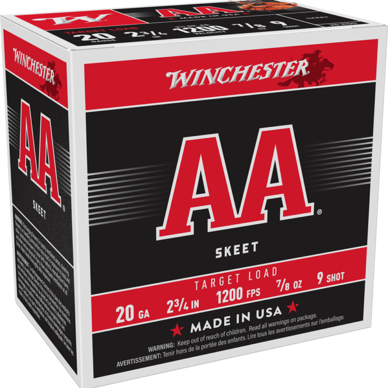 WINCHESTER AA SKEET LD 20GA 23/4 #9