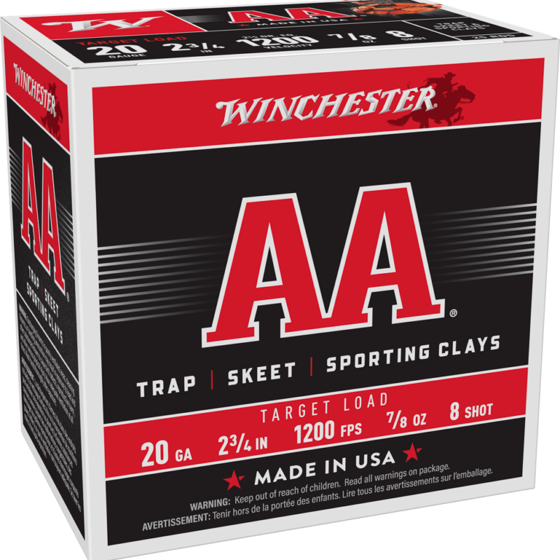 WINCHESTER AA SKEET LD 20GA 23/4 #8