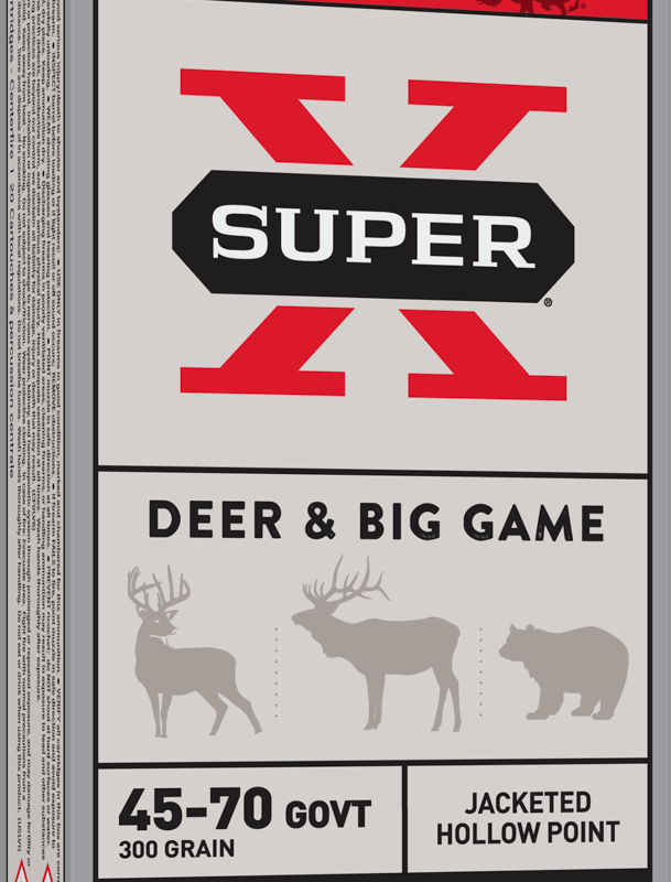 WINCHESTER SUPER-X 45-70GVT 300GR JHP 20RD BX 200RD CASE