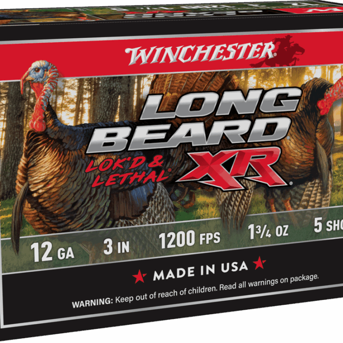 WINCHESTER LONG BEARD XR 12G 3" 1-3/4OZ 5SHT 10RD BX 100RD CASE