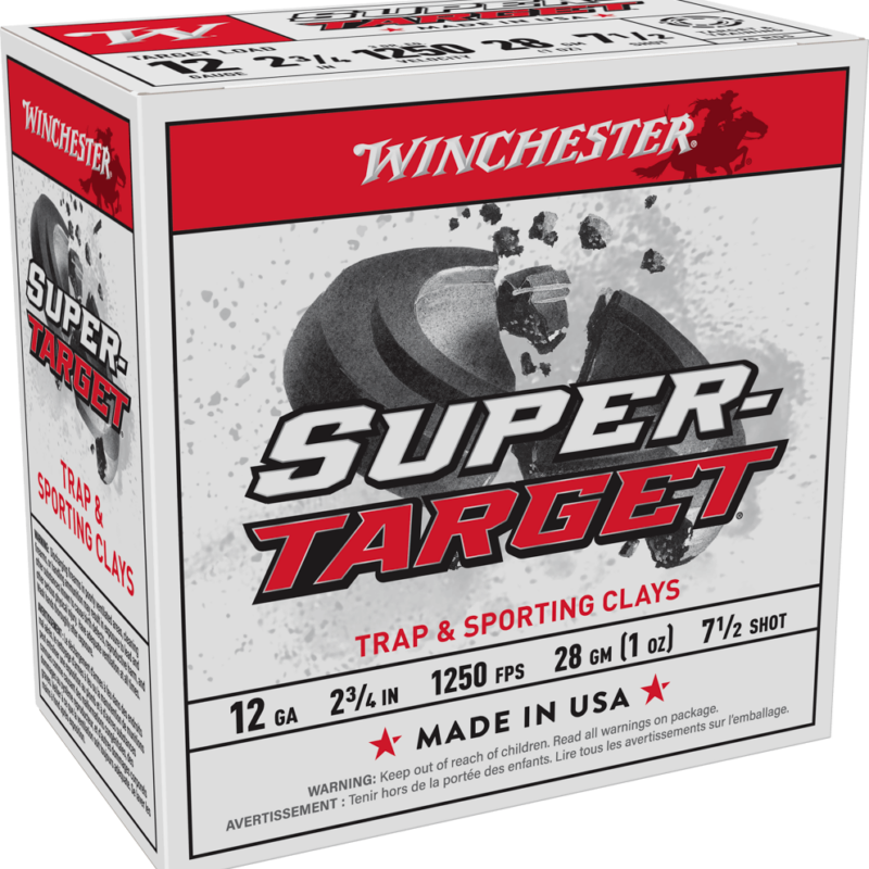 WINCHESTER SUPER TARGET 12GA 2-3/4" 1OZ #7.5 25RD BX 250RD CASE