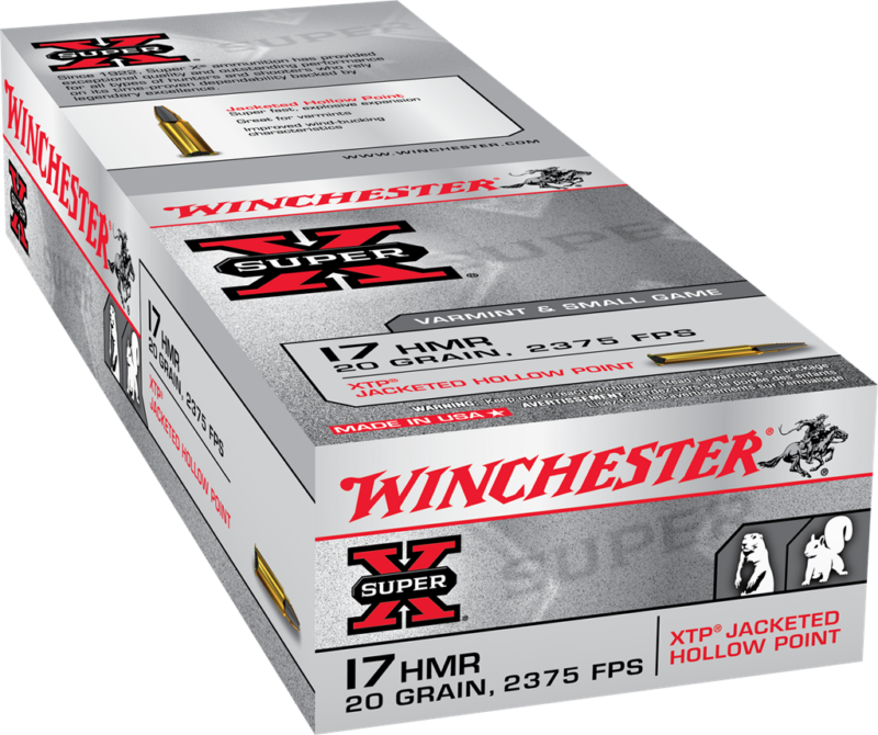 WINCHESTER SUPER X 17HMR 20G XTP JHP 50RD BX 1000RD CASE