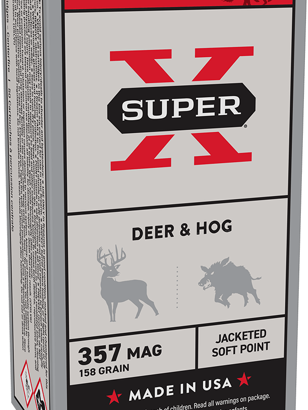 WINCHESTER SUPER X 357 MAG 158GR JSP 50RD BX 500RD CASE