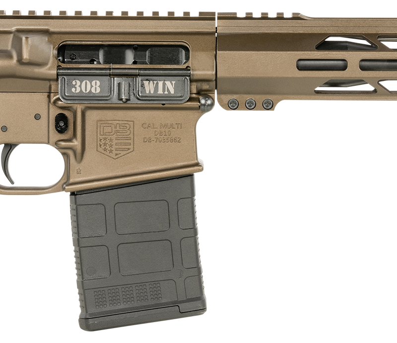 DIAMONDBACK DB10 308WIN 13.5" PSTL 13" MLOK MIDNIGHT BRNZ 1-20RD