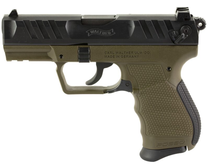 WALTHER PD380 380ACP PSTL MILITARY GREEN 3.7" 2-9RD