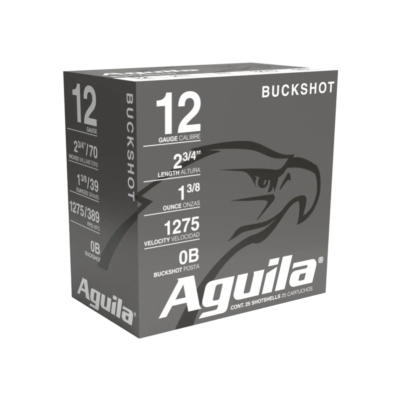 AGUILA 12GA 2 3/4" 0 BUCK 25RD BX 10 BXS PER CS