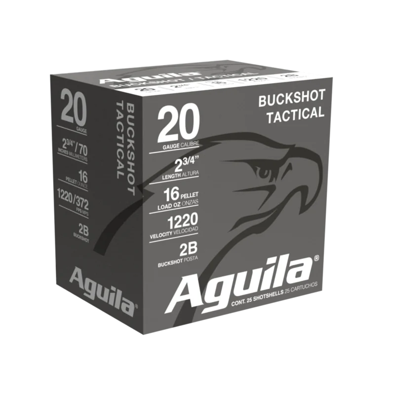 AGUILA 20GA 2B BUCKSHOT 2-3/4" 16 PELLET 25RD BX 10 BXS PER CS