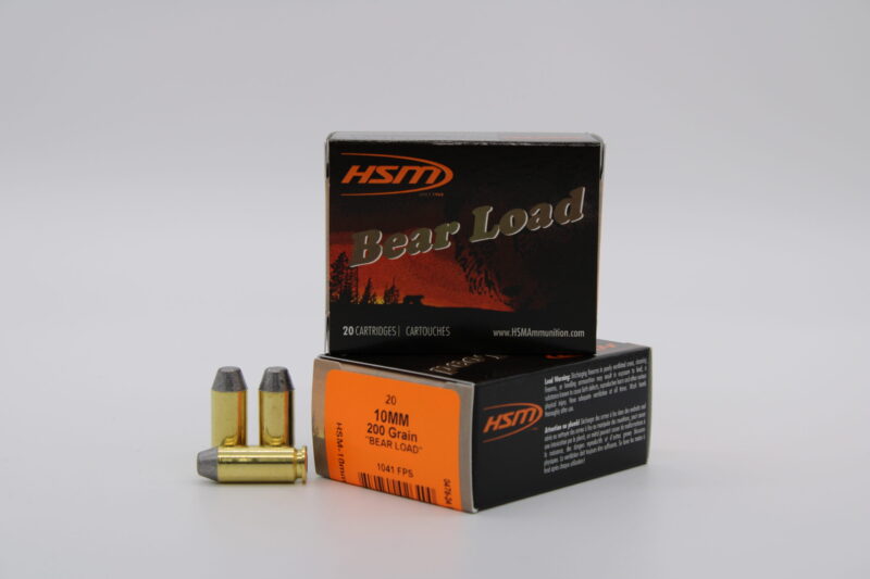 HSM AMMUNITION 10MM 200GR HL RNFP 20RD BOX 20 BOXES PER CASE
