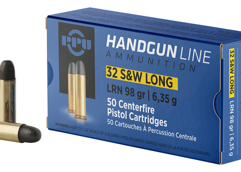 PPU 32 S&W LONG LRN 98GR 50RD BOX 10 BOXES PER CASE