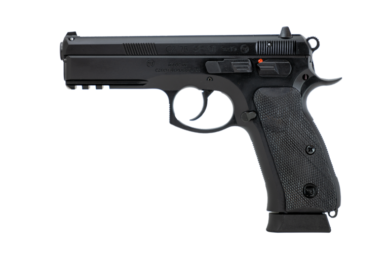 CZ 75 SP-01 9MM PISTOL BLACK FIXED SIGHTS, MANUAL SAFETY 2-10RD MAGS