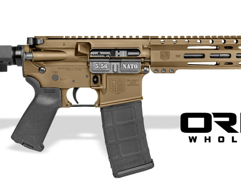 DIAMONDBACK DB15 5.56 10" PSTL BRNT/BRZ  W/SBA3 BRACE 30RD MAG ORION EXCLUSIVE