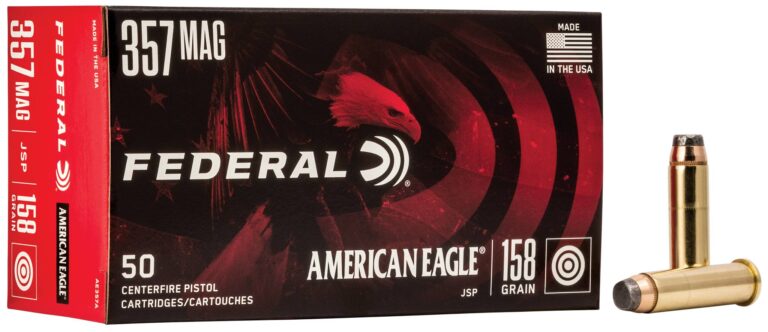 FEDERAL 357 MAG 158GR JSP 50 RD/BX 20 BX/CS