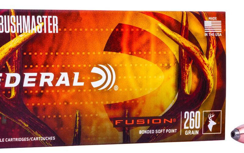 FEDERAL 450 BUSHMASTER 260GR FUSION SOFT POINT 20 RD/BX 10 BX/CS