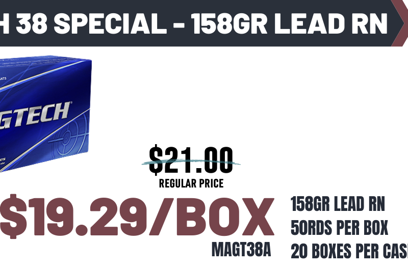MAGTECH 38SPL 158GR LEAD RN 50RD BOX 20 BOXES PER CASE