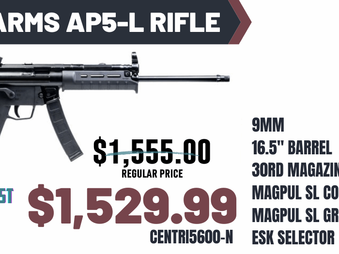 CENTURY AP5-L 9MM RIFLE 16.5" MAGPUL STOCK 1-32RD