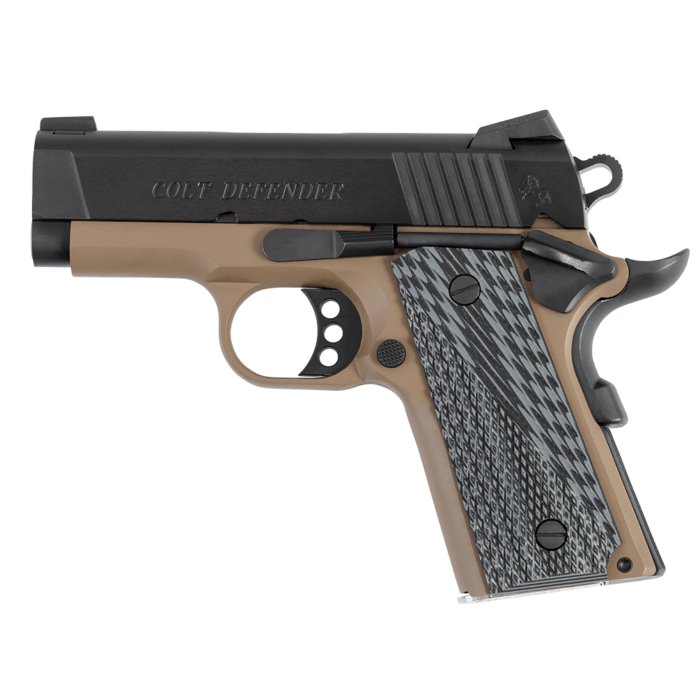 COLT 1911 DEFENDER 45ACP 3" 7RD+1 FDE