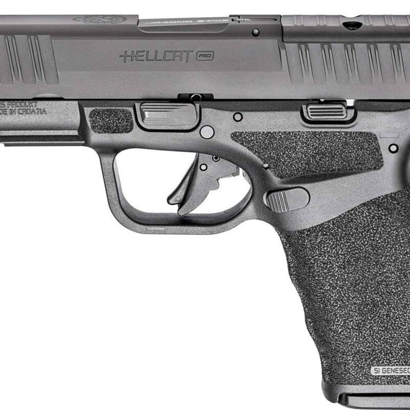 SPRINGFIELD ARMORY HELLCAT PRO GEAR UP 24 9MM 3.7" BLK OSP 5-10RD, VIRIDIAN RFX, BAG, CA COMPLIANT