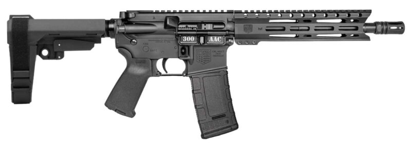 DIAMONDBACK DB15 300 BLACKOUT BLACK 10" PISTOL W/ 9" PC M-LOK RAIL, SBA3 BRACE 30RD