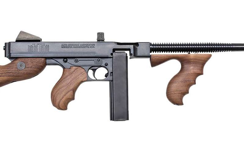 THOMPS 1927A-1C LIGHT WEIGHT DELUXE 45ACP RFL WALNUT GRAIN POLYMER 20RD STICK