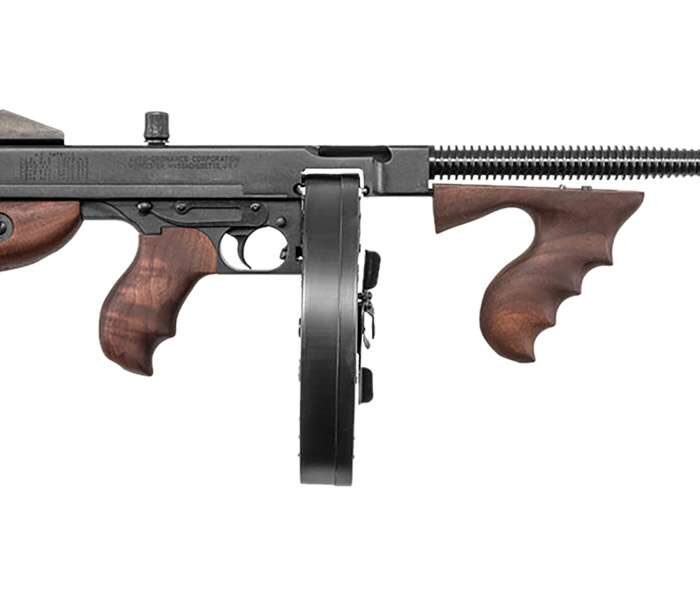 THOMPS 1927A-1C LIGHT WEIGHT DELUXE 45ACP RFL WALNUT GRAIN POLYMER 100 RD DRUM/20RD STICK