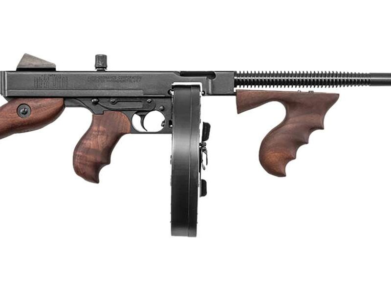 THOMPS 1927A-1C LIGHT WEIGHT DELUXE 45ACP RFL WALNUT GRAIN POLYMER 100 RD DRUM/20RD STICK