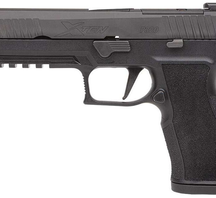 SIG SAUER P320 XTEN 10MM PSTL BLK 5" OPTC RDY 2-10RD MAGS