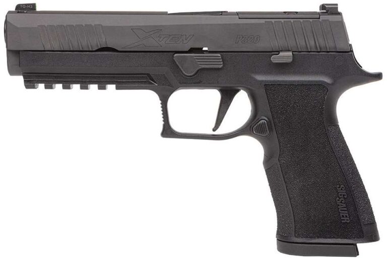 SIG SAUER P320 XTEN 10MM PSTL BLK 5" OPTC RDY 2-10RD MAGS