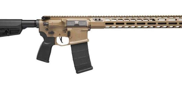 SIG SAUER M400 SDI FDE 5.56 RIFLE, 16" W/ RAIL, MAGPL STOCK, FLATBLDE TRIGGER