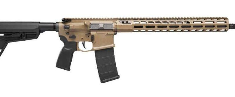 SIG SAUER M400 SDI FDE 5.56 RIFLE, 16" W/ RAIL, MAGPL STOCK, FLATBLDE TRIGGER