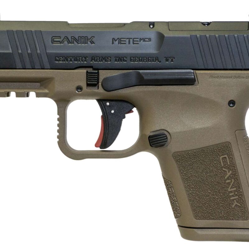 CENTURY CANIK METE MC9 BLK SLIDE / FDE FRAME 10RD 9MM PISTOL CALI COMP