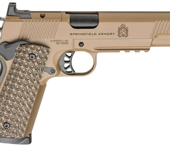 SPRINGFIELD ARMORY TRP AOS 1911 5" 45ACP W/ RAIL 2-8RD COYOTE