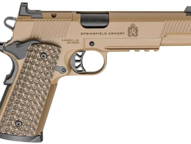 SPRINGFIELD ARMORY TRP AOS 1911 5" 45ACP W/ RAIL 2-8RD COYOTE