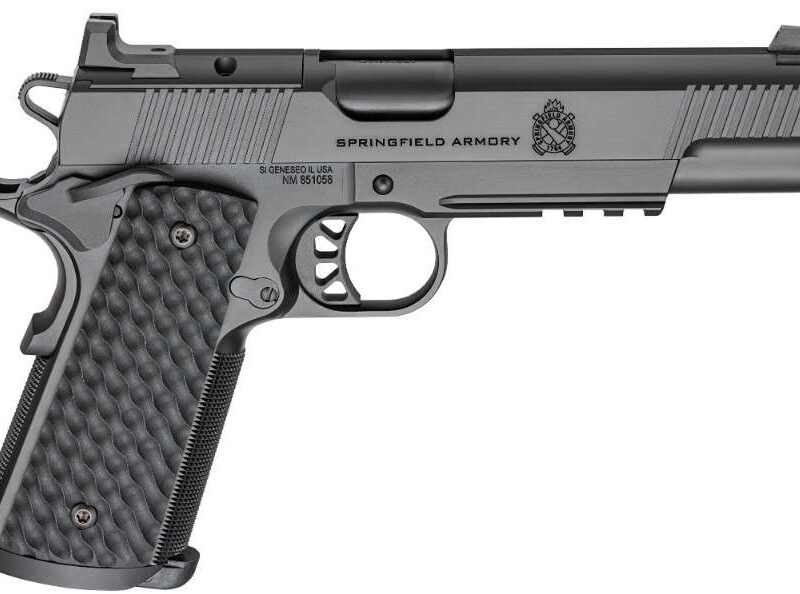 SPRINGFIELD ARMORY 1911 TRP AOS 9MM PISTOL 5" BLACK CARRY CUT, RAIL 3-9RD MAGS