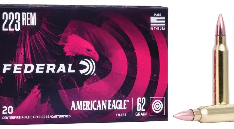FEDERAL AE 223REM 62GR FMJ 20RD/BOX 25BX/CS