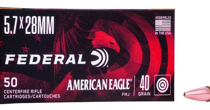 FEDERAL 5.7 X 28MM 40GR FMJ 50 RD/BX 10 BX/CS