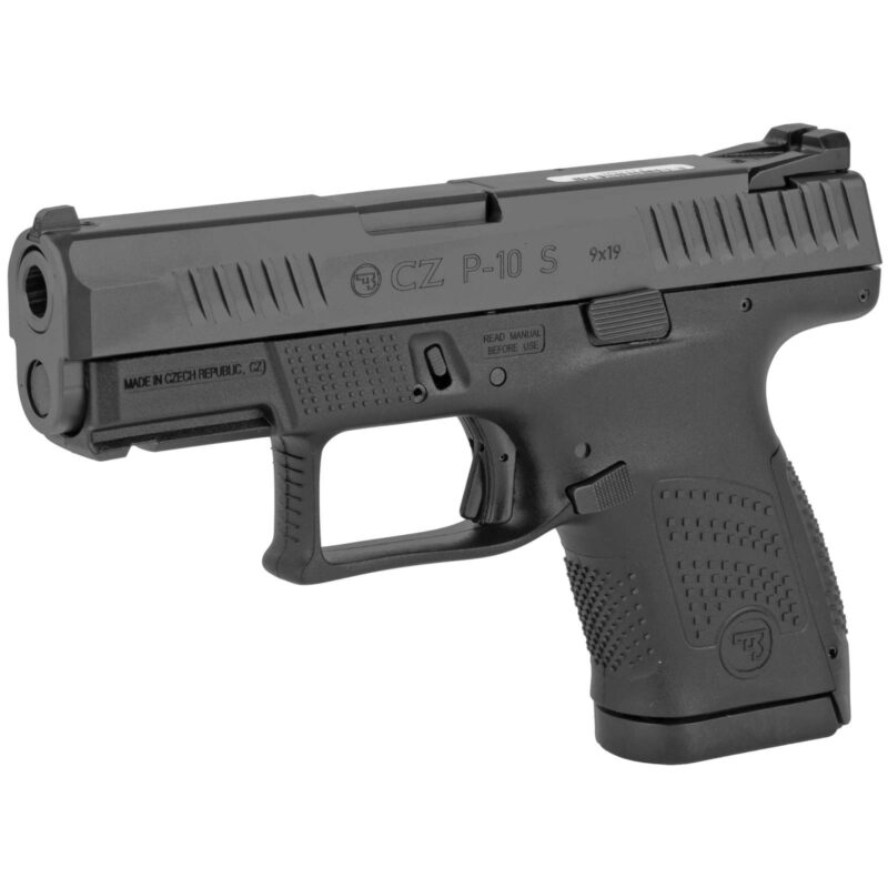 CZ P-10 S 9MM PISTOL BLACK FIXED SIGHTS REVERSE MAG CATCH, 2-10RD MAGS - Image 2
