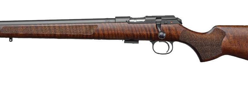 CZ 457 VARMINT LEFT HAND 22LR RIFLE, 20.5" BBL, VARMINT WALNUT STOCK 5RD MAGAZINE