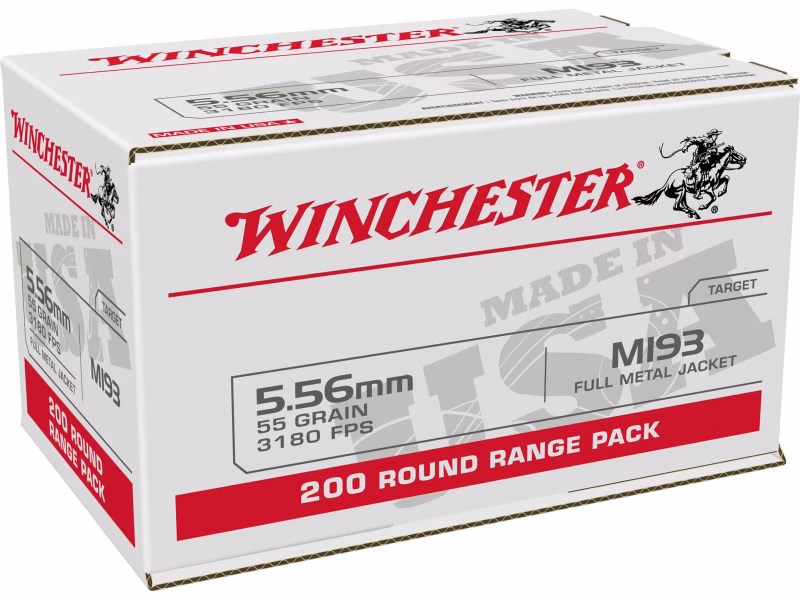 WINCHESTER LC USA M193 5.56 55G FMJ 150RD BX 600RD CASE